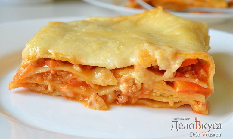 Рецепт лазаний с мясом