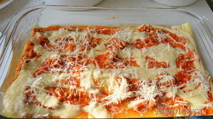 лазанья с мясом