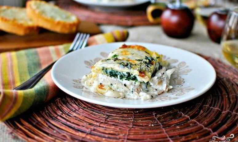 Рецепт лазаний с творогом и сыром