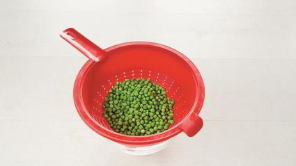 лазанья с ветчиной, горошком и творогом