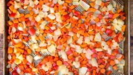 лазанья с запеченными овощами