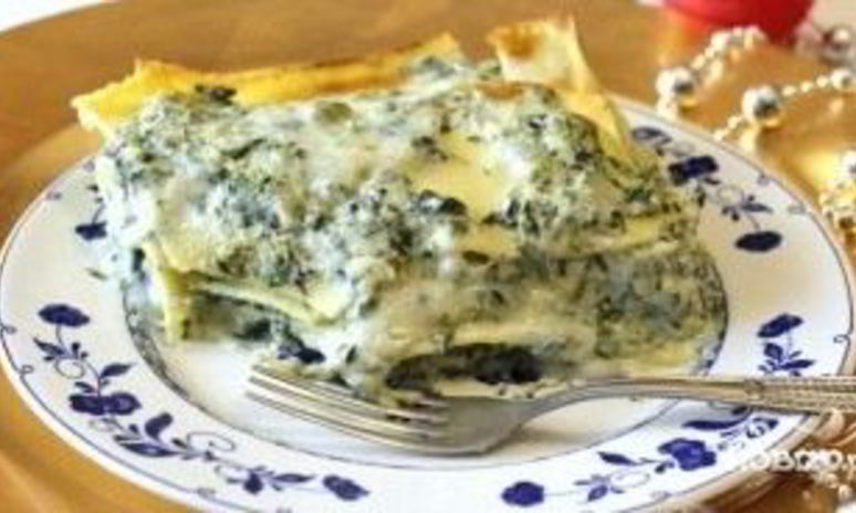 Рецепт лазаний со шпинатом и сыром