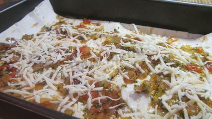 ленивая лазанья с лавашом