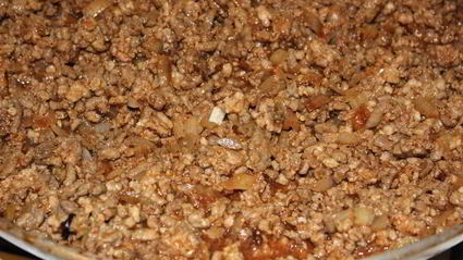 мясная лазанья с грибным соусом