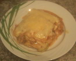 Мясная лазанья с кабачками