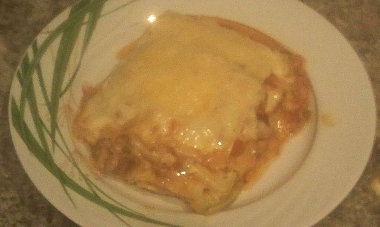 Рецепт мясной лазанья с кабачками