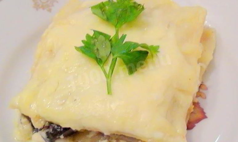 Рецепт овощной вегетарианской лазанья с кабачками