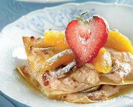 Сладкая фруктовая лазанья