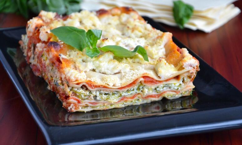 Рецепт вегетарианской лазанья