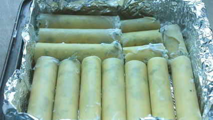 каннеллони с сыром и шпинатом