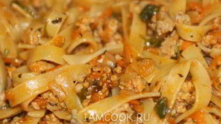Макароны по-флотски с фаршем