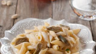 Макароны с артишоками