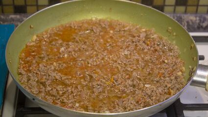 макароны с говядиной и соусом болоньезе