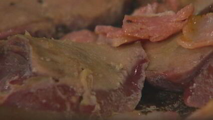 макароны с куриной печенкой