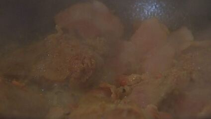 макароны с куриной печенкой