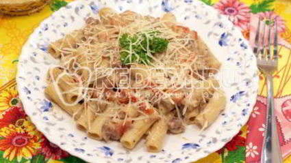 макароны с мясом и овощами