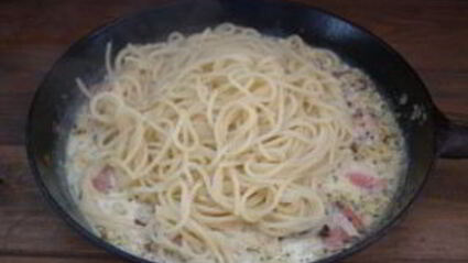 макароны с сосисками