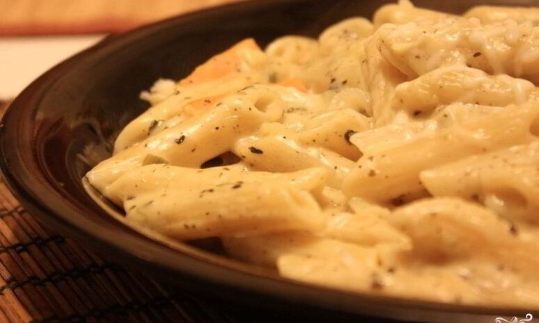 Рецепт макарон с соусом бешамель