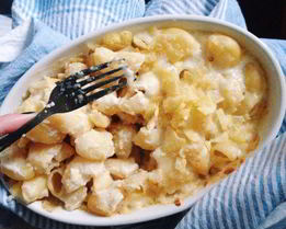 Макароны в сливочном соусе