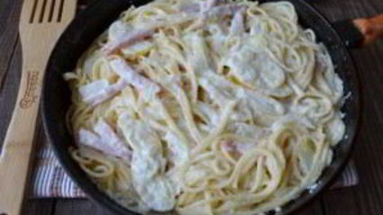 неожиданные спагетти с коньяком