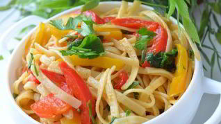 Острая паста со сладким перцем