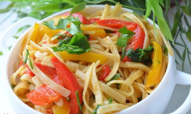 Рецепт острой пасты со сладким перцем