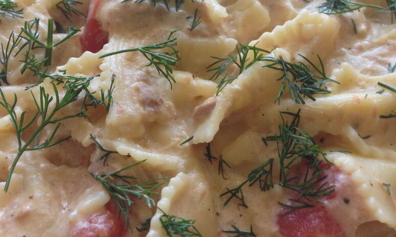 Рецепт пасты фарфалле с тунцом