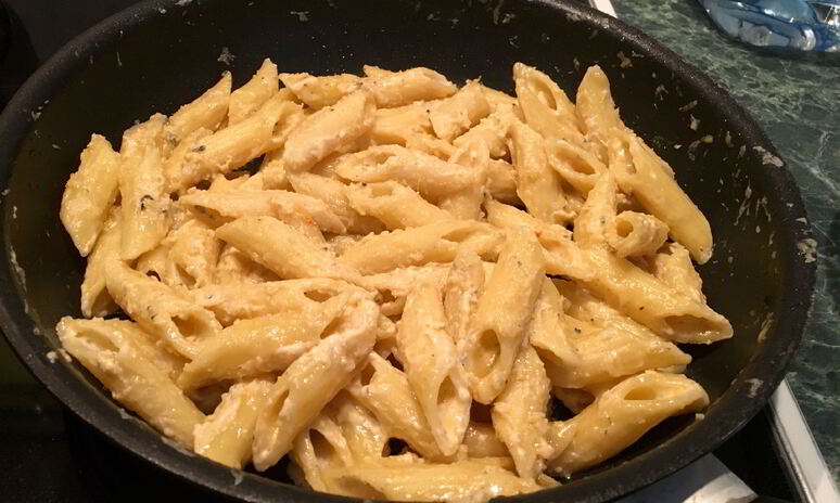 Рецепт пасты пенне четыре сыра