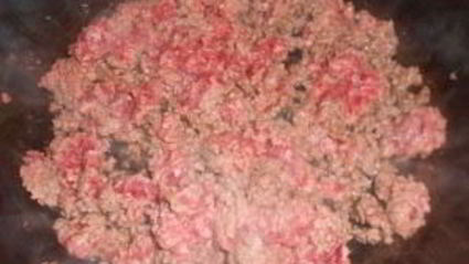 паста с фаршем и грибами