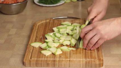 паста с красной рыбой в сливочном соусе