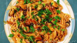 Паста с мидиями