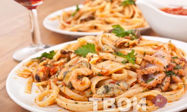 Рецепт пасты с морепродуктами