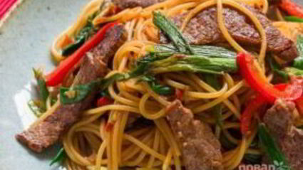 паста с мясом