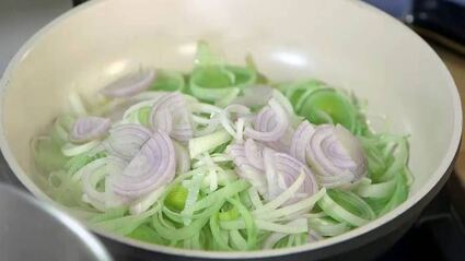 паста с радиккио, орехами и сыром