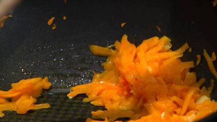 паста с тыквой и креветками