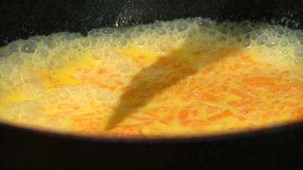 паста с тыквой и креветками