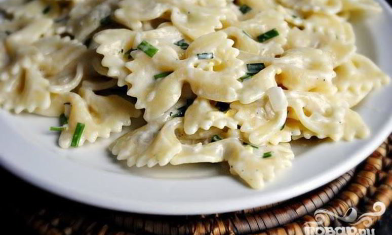 Рецепт пасты со сливочно-луковым соусом