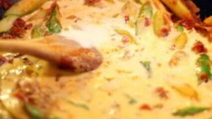 паста со спаржей