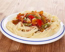 Спагетти с ананасами