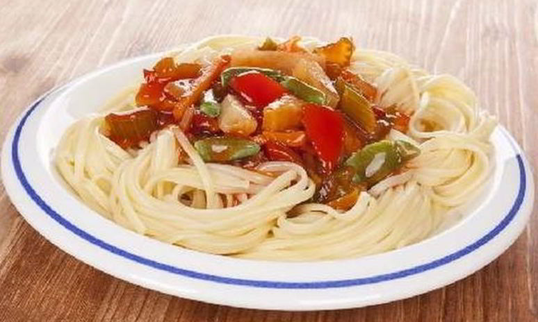 Рецепт спагетти с ананасами