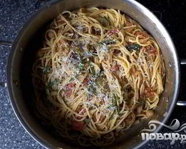 Спагетти с бараньим горохом