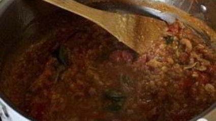 спагетти с бараньим горохом