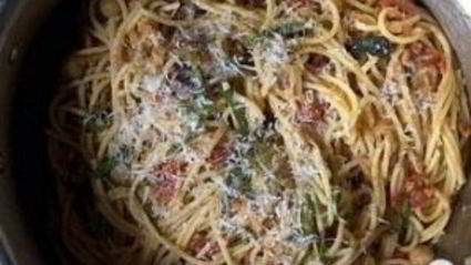 спагетти с бараньим горохом