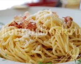 Спагетти с беконом