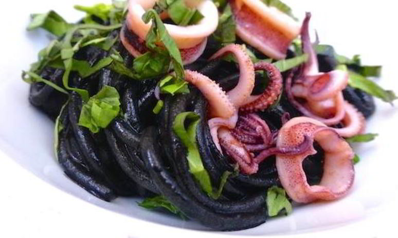 Рецепт спагетти с чернилами каракатицы