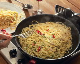 Спагетти с чесноком и маслом