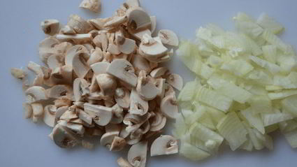 спагетти с грибами в сливочном соусе