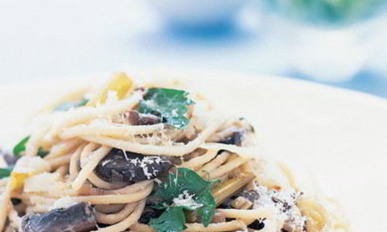 Рецепт спагетти с грибами