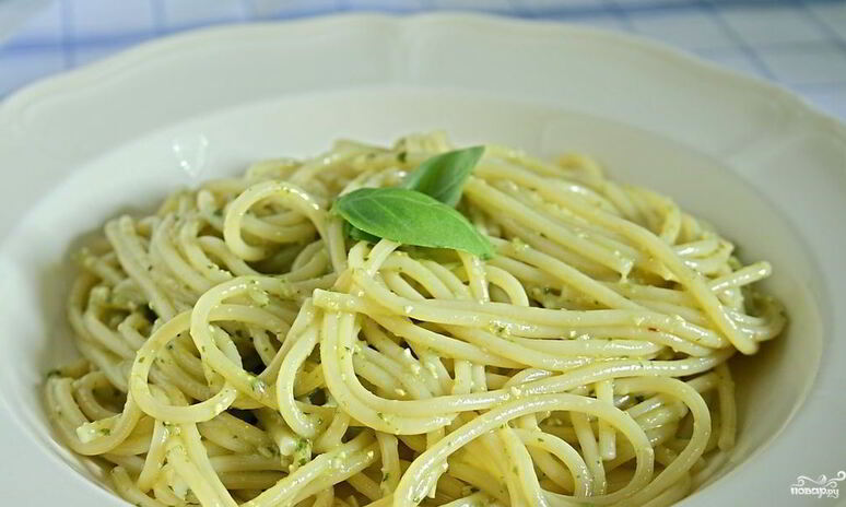 Рецепт спагетти с сыром
