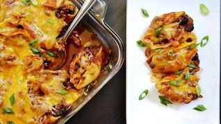 Запеченные фаршированные ракушки